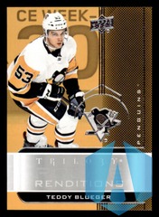 2019-20 Upper Deck Trilogy Rookie Renditions #RR-15 Teddy Blueger